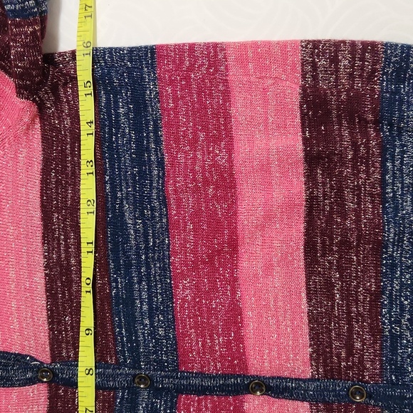 Lucky Brand Top Women's Size Large Pink and Navy - Picture 3 of 7